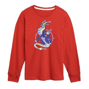 Boys' - Pokémon - Miraidon Elements Long Sleeve Graphic T-Shirt - 1 of 4