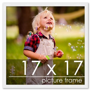 PosterPalooza | 17x17 Wood Frame with UV Acrylic, 6 Finishes: Black, White, Bronze, Silver, Wood, Mahogany - 1 of 4