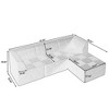 Right Modular Sofa Seat-L-Shaped Compressed Design, Modern Beanbag Style, Beige - 3 of 3