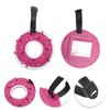 Unique Bargains Doughnut Luggage Tag Rose Red 1 Pc - 3 of 4
