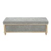 NicBex Modern 48.5" Storage Bench Wood Accent Stools with Cushioned Top for Bedroom and Entryway - 3 of 4