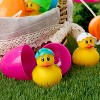 Joyfy 24 Pcs Prefilled Easter Eggs with Rubber Ducks, Variety Duckies for Easter Egg Hunt, Kids Basket Stuffer, Classroom Exchange Gifts - image 4 of 4