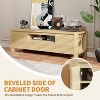 Modern Wood TV Stand with Doors and Cabinet, Farmhouse Entertainment Center for TVs Up to 70in, TV Console for Living Room, Bedroom - 4 of 4