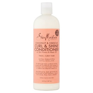 SheaMoisture Curl and Shine Conditioner Coconut and Hibiscus, 16 oz - 1 of 4