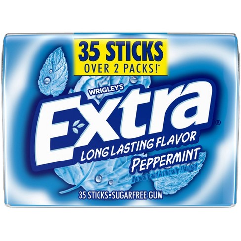 Extra Gum Mint Chocolate Chip Sugar Free Gum - 15 Stick (Pack of 3) 