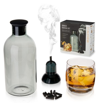 Viski Gunmetal Black Bartender Kit 4pc Set  Drink Mixers For Cocktails  Gift Essentials: Cobbler Shaker, Hawthorne Strainer, Barspoon, Gray : Target