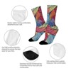 Colorful Leaves Women Printed Crew Socks Funny Funky Socks Soft Polyester Novelty Gifts for Artists Men - 4 of 4