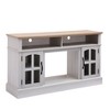 APRILSOUL 58in Fireplace TV Stand and Entertainment Center with 23in Electric Fireplace, Media Console Cabinet with Storage and Glass Doors - 4 of 4