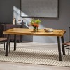 Sparta Acacia Wood Rectangle Dining Table - Dark Brown - Christopher ...