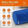 Allsett Health Cervical Roll Cylinder Bolster Pillow, Memory Foam Washable Cover, Ergonomically Designed Spine and Neck Support During Sleep - 2 of 4