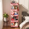 Boersma 5 Tier Rolling Utility Cart with Drawer,Utility Cart Made of Multifunctional Storage Organizer Tool for Kitchen,Bathroom,Living Room - 2 of 4
