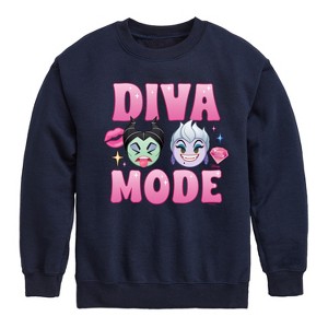 Boys' - Disney - Diva Mode Graphic Long Sleeve Fleece Sweatshirt - 1 of 4