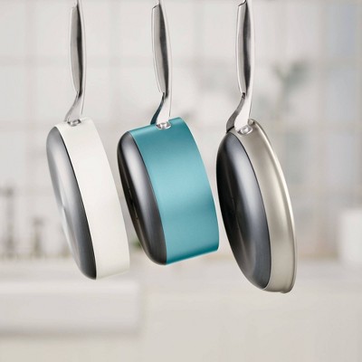 Teal Aluminum Nonstick 10-Piece Cookware Set with Glass Lids