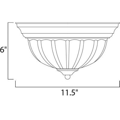 Maxim Lighting Essentials - 583x 1 - Light Flush Mount in  Satin Nickel