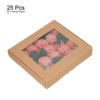 Unique Bargains Durable PE Realistic Appearance Mini Artificial Flower Heads 2.8 x 9.3 Inch 25 Pcs - 3 of 4