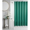 LunaLulinlk Dobby Dot 13 Piece Shower Curtain and Hook Set, 72 x 72, Green - 4 of 4
