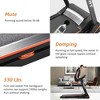 Folding Electric 3.5HP Treadmill With Incline Medium Running Machine Motorised LCD Gym 330lbs Folding Treadmill Power 14.8KM/H Running Fitness Machine - 3 of 4