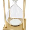 Gulches Hourglasses: Triangular Conical Timer with Black/ White Sand, 15/30-Minute Options, Metal Stand - 4 of 4