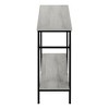 Monarch Specialties ACCENT TABLE - 48"L / GREY / BLACK METAL HALL CONSOLE - 3 of 3