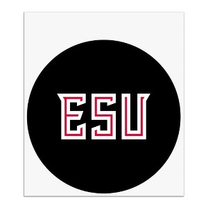 East Stroudsburg University of Pennsylvania Secondary Logo Automotive Car Window Locker Circle Bumper Sticker - 1 of 4