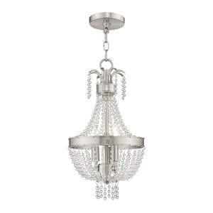 Livex Lighting Valentina 3 - Light Chandelier in  Brushed Nickel - 1 of 1
