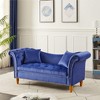 DOMETOUR 71 Inch Velvet Sofa with Storage for Living Room Bedroom, U Shape Backrest Couch with 2 Pillows - 2 of 4