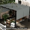 Outsunny 2 PCS Pergola Shade Cover, UV Protection Pergola Canopy Replacement, for 10 x 10ft Pergola - image 2 of 4