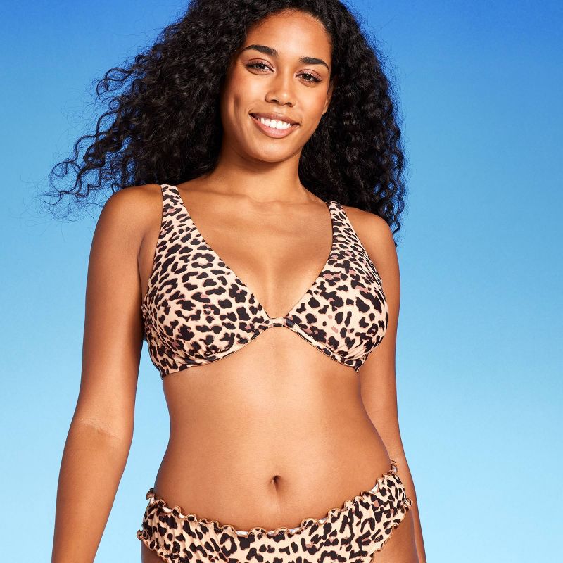 Women's Convertible Underwire Bikini Top - Shade & Shore™ Multi Animal Print, 6 of 8