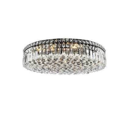 Elegant Lighting Maxime 9 - Light Flush Mount in  Black