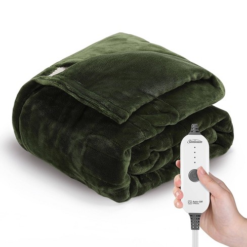 50x60 Electric Throw Extra Cozy Nordic Velvet Reversible Sherpa Sage -  Sunbeam : Target