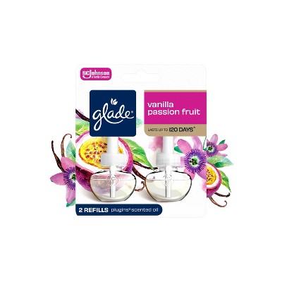 Glade PlugIns Scented Oil Air Freshener Plug In Refills - Vanilla Passion Fruit - 1.34 fl oz/2pk