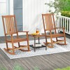 Tangkula 2PCS Rocking Chair High-Back Outdoor Rocker w/ Smooth Rocking Base for Backyard - image 4 of 4