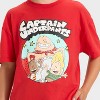 Boys' Captain Underpants Oversized Short Sleeve Graphic T-Shirt - Red - 2 of 4