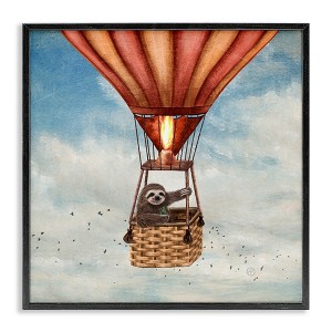 Stupell Industries Sloth in Hot Air Balloon, 17" x 17" - 1 of 4