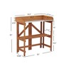 VASIP Outdoor Potting Bench, Solid Wood Foldable Garden Bench with Open Shelves for Patio, Garden, Backyard - 3 of 4