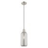 Livex Lighting Art Glass 1 - Light Pendant in  Brushed Nickel - 3 of 4