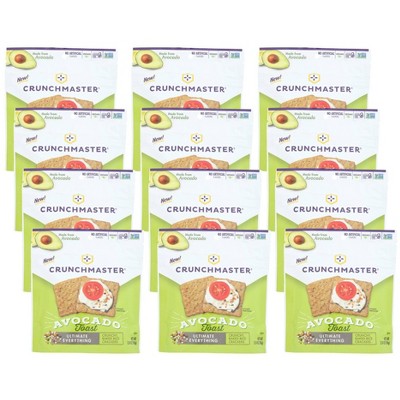 Crunchmaster Avaocado Toast Ultimate Everything Crackers - Case of 12/3.54 oz