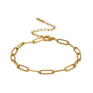 Paperclip Chain Necklace or Bracelet for Women or Men Stainless Steel Ginger Lyne Collection - 1 of 4
