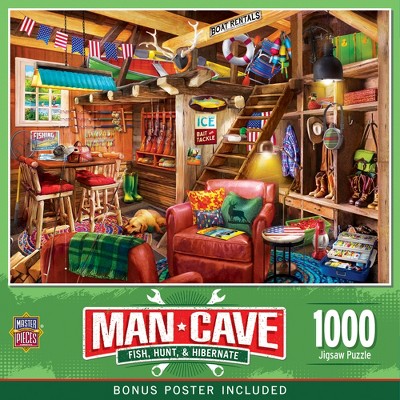 MasterPieces 1000 Piece Jigsaw Puzzle - Fish Hunt Hibernate - 19.25"x26.75"