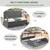 CLIHOME Outdoor Loveseat and Convertible to Four Seats, Suitable for Gardens and Lawns - 4 of 4