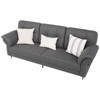 Seater Sofa Couch with Deep Seats and Removable Pillows, 84" Mid Century Modern Upholstered Sofa, Comfy Couches for Living Room, Apartment - 4 of 4