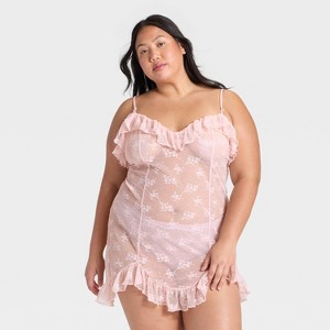 Women's Ruffle Lace Slip Dress - Wild Fable™ - 1 of 3