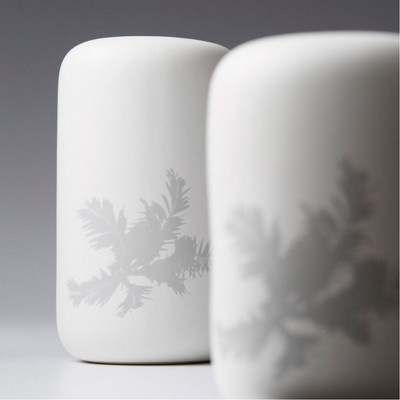 Simplistic White Ceramic 9.75'' Modern Table Vase
