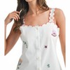Women's Embroidered Button Down Romper - MABLE - 4 of 4