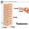 NFL Chicago Bears Giant Wooden Tumbling Tower - 4 of 4