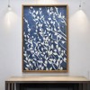 HomeRoots Azure Blossoms Brown Framed Canvas Wall Art - 2 of 4