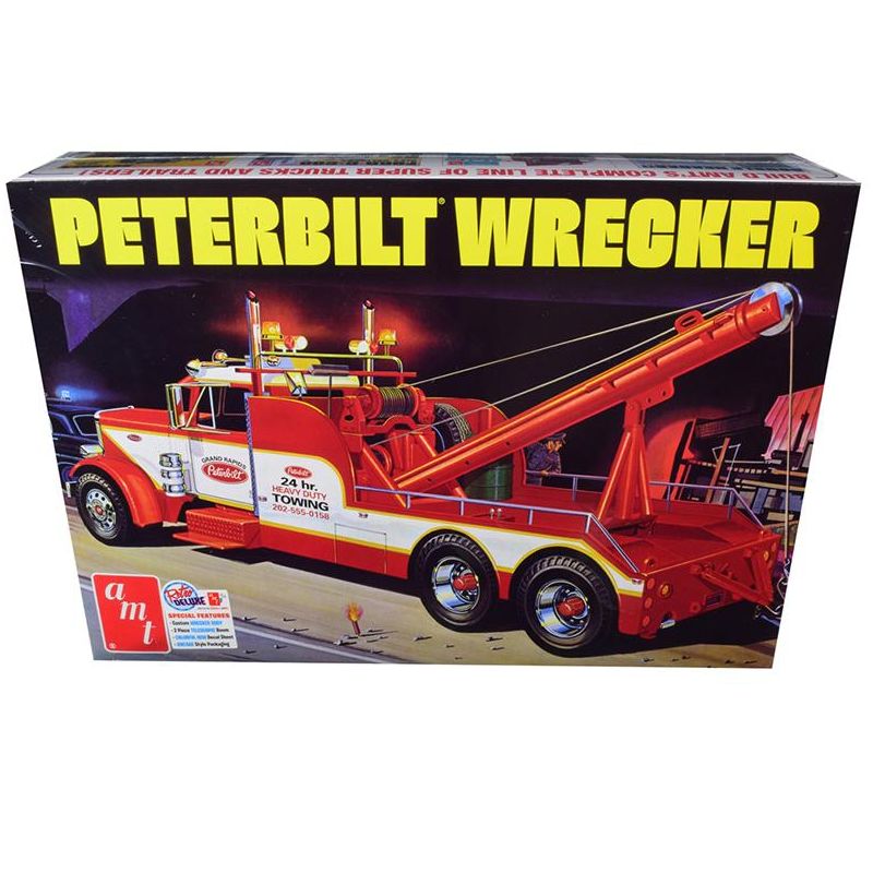 Skill 3 Model Kit Peterbilt Wrecker Tow Truck 1/25 Scale Model by AMT, 1 of 4