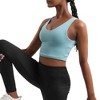 DOMETOUR Sports Bra for Women Wirefree Padded Yoga Bras Tank Tops Fitness Workout Running Top - 3 of 4