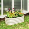 Outsunny Galvanized Raised Garden Bed Kit, Metal Planter Box with Safety Edging - 2 of 4
