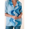 Women's Swirl Collared Button Top - FRNCH - 4 of 4